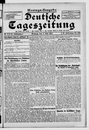 Deutsche Tageszeitung vom 04.05.1914