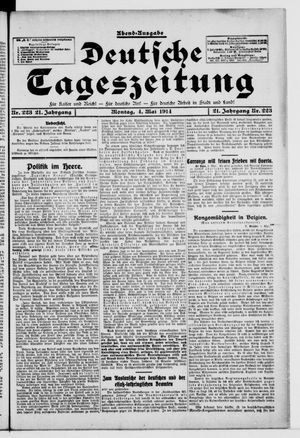 Deutsche Tageszeitung vom 04.05.1914