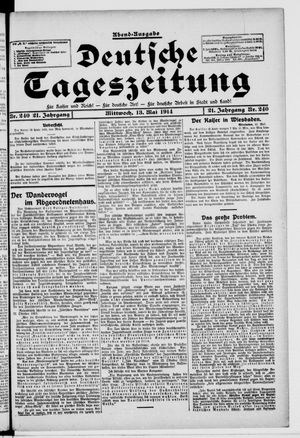 Deutsche Tageszeitung vom 13.05.1914