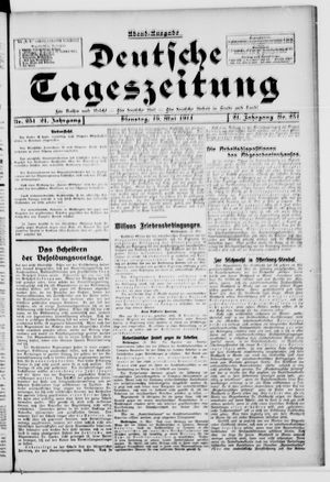 Deutsche Tageszeitung vom 19.05.1914