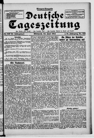 Deutsche Tageszeitung vom 24.06.1914