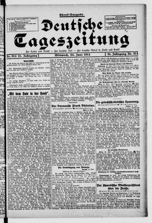 Deutsche Tageszeitung vom 24.06.1914