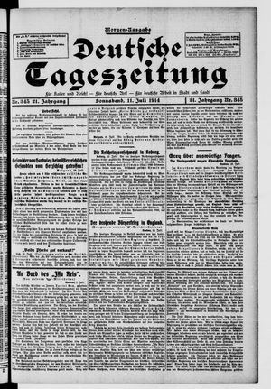 Deutsche Tageszeitung vom 11.07.1914