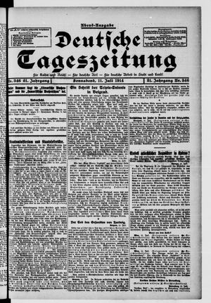 Deutsche Tageszeitung vom 11.07.1914
