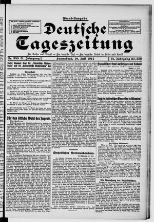 Deutsche Tageszeitung vom 18.07.1914