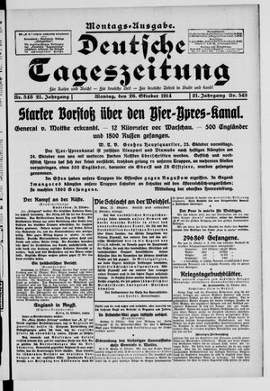 Deutsche Tageszeitung vom 26.10.1914