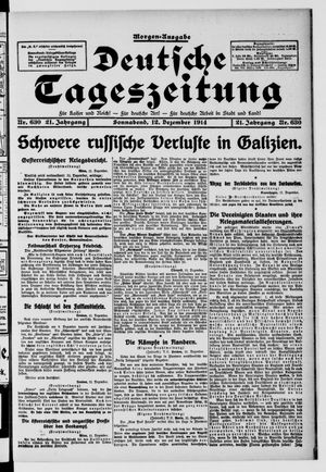 Deutsche Tageszeitung vom 12.12.1914