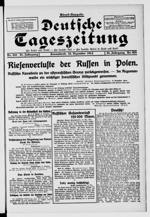 Deutsche Tageszeitung vom 12.12.1914
