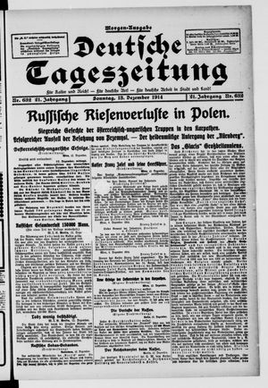 Deutsche Tageszeitung vom 13.12.1914