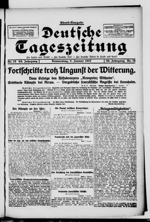 Deutsche Tageszeitung vom 07.01.1915
