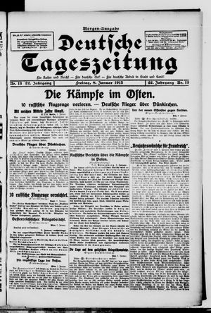 Deutsche Tageszeitung vom 08.01.1915