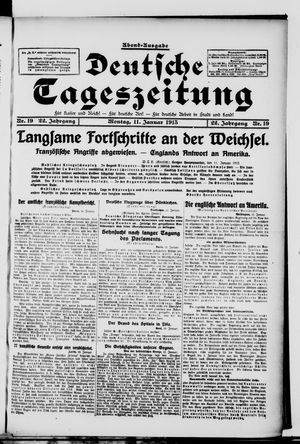 Deutsche Tageszeitung on Jan 11, 1915