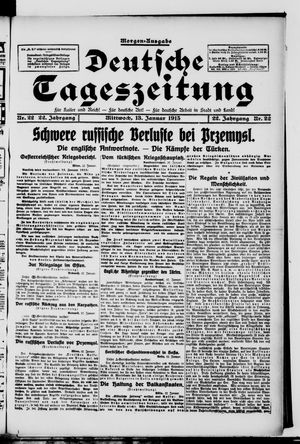 Deutsche Tageszeitung vom 13.01.1915