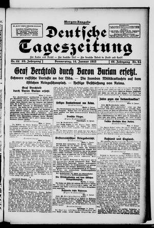 Deutsche Tageszeitung vom 14.01.1915