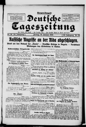 Deutsche Tageszeitung vom 15.01.1915