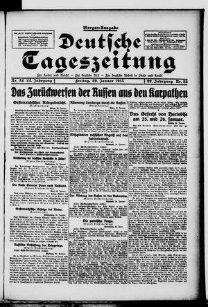 Deutsche Tageszeitung vom 29.01.1915