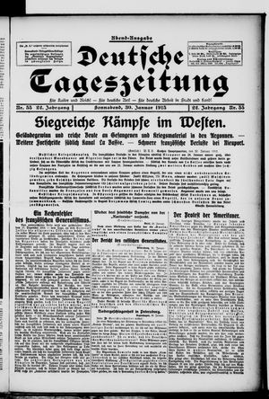 Deutsche Tageszeitung vom 30.01.1915
