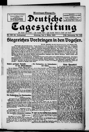 Deutsche Tageszeitung on Mar 1, 1915