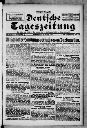 Deutsche Tageszeitung vom 06.03.1915