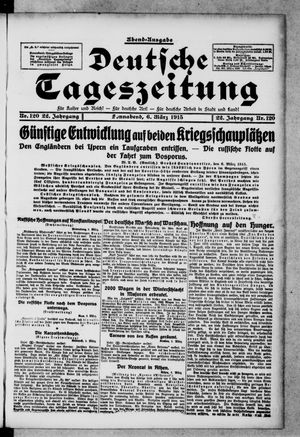Deutsche Tageszeitung vom 06.03.1915