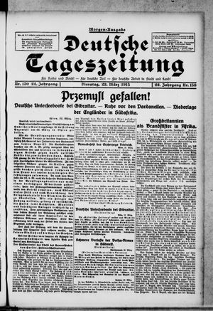 Deutsche Tageszeitung vom 23.03.1915