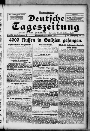 Deutsche Tageszeitung on Mar 24, 1915