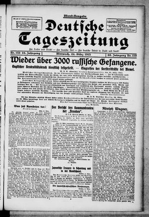 Deutsche Tageszeitung on Mar 24, 1915