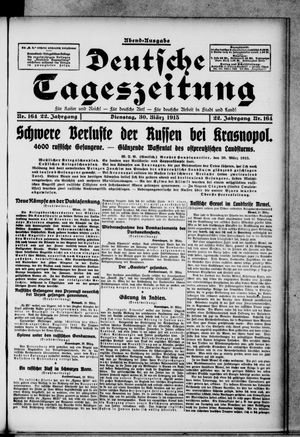 Deutsche Tageszeitung on Mar 30, 1915