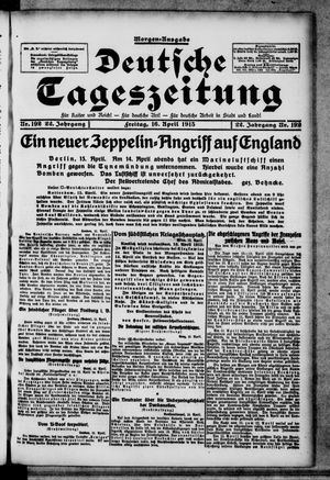 Deutsche Tageszeitung vom 16.04.1915