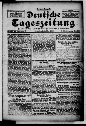 Deutsche Tageszeitung vom 01.05.1915