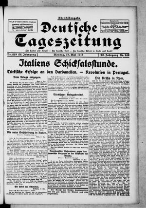 Deutsche Tageszeitung on May 17, 1915