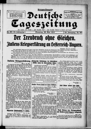 Deutsche Tageszeitung vom 25.05.1915