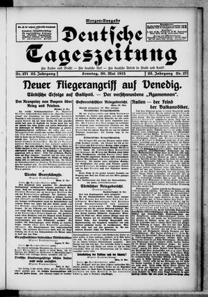 Deutsche Tageszeitung vom 30.05.1915