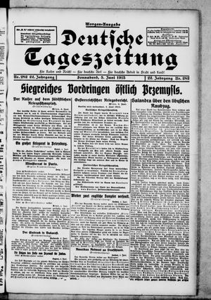 Deutsche Tageszeitung vom 05.06.1915