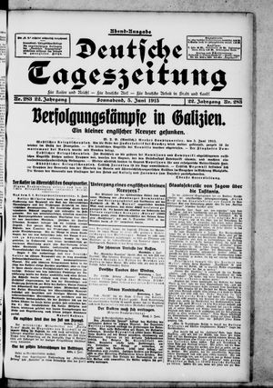 Deutsche Tageszeitung vom 05.06.1915