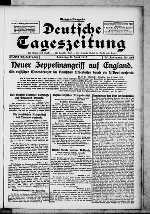 Deutsche Tageszeitung vom 06.06.1915