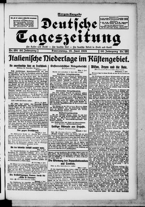 Deutsche Tageszeitung vom 10.06.1915