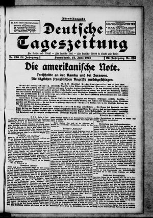 Deutsche Tageszeitung vom 12.06.1915