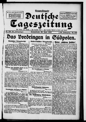 Deutsche Tageszeitung vom 26.06.1915