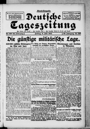 Deutsche Tageszeitung vom 02.07.1915
