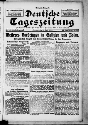 Deutsche Tageszeitung vom 03.07.1915
