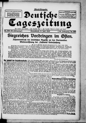 Deutsche Tageszeitung vom 03.07.1915