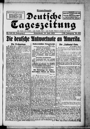 Deutsche Tageszeitung vom 10.07.1915