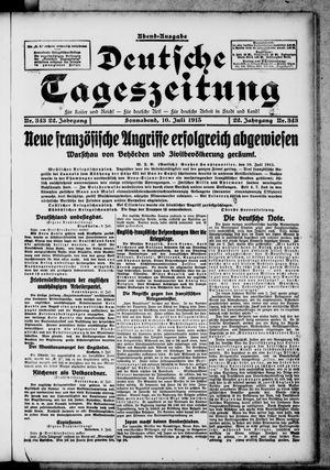 Deutsche Tageszeitung vom 10.07.1915