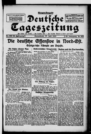 Deutsche Tageszeitung on Jul 17, 1915