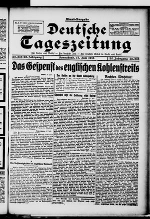Deutsche Tageszeitung on Jul 17, 1915
