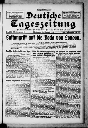 Deutsche Tageszeitung vom 11.08.1915