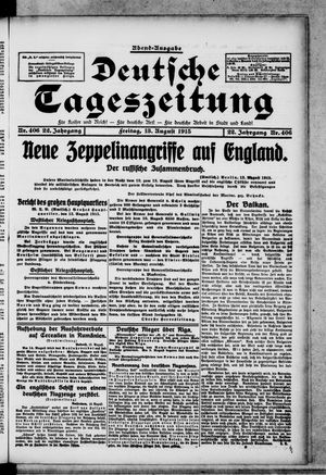 Deutsche Tageszeitung vom 13.08.1915