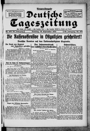 Deutsche Tageszeitung vom 19.09.1915