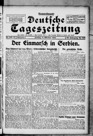 Deutsche Tageszeitung vom 08.10.1915